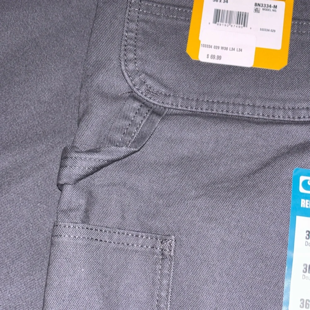 Carhartt Gray Cargo Pants Sturdy Cotton Blend - Picture 4 of 8